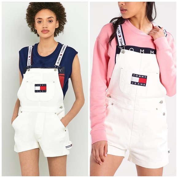 Tommy Hilfiger Pants - NWT Tommy Hilfiger Short Dungaree Patch Overalls